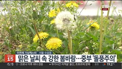 [날씨] 5월 첫날, 맑고 선선…밤부터 강원북부 비 살짝