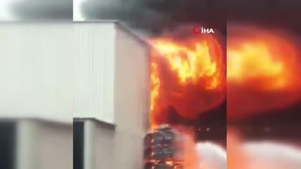 Bilecik'te lastik fabrikasında yangın