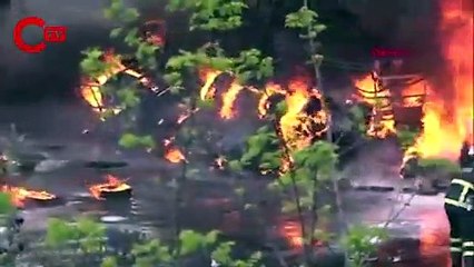 Bilecik'te lastik üretim fabrikasında yangın