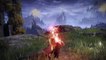 Elden Ring - Lake Facing Cliffs: Flame Sling Incantation (Throw Distance) Paladin Confessor Gameplay
