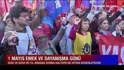 Türk-İş, Taksim'e çelenk bıraktı