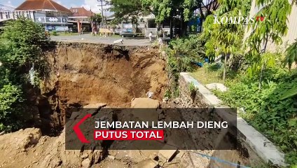 Ambrol, Jembatan Lembah Dieng Putus Total