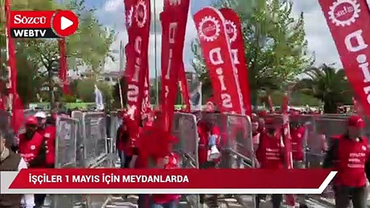 1 Mayıs coşkusu… İşçiler meydanlarda