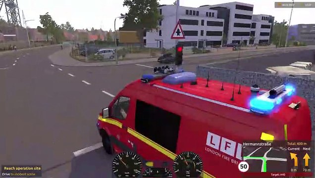 London Firefighters Emergency Call Responding to Vehicle Fire!