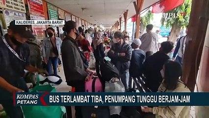 Terjebak Macet, Para Calon Pemudik Tunggu Kedatangan Bus Hingga 4 Jam!