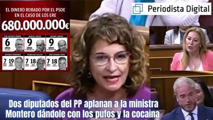 Zasca: dos diputados del PP aplanan a la ministra Montero dándole con los pufos y la cocaína