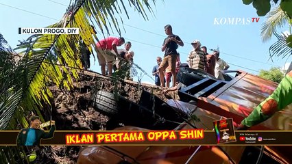 Download Video: Niat Hindari Motor, Truk Pengangkut Paket di Kulonprogo Terperosok ke Jurang Sedalam 4 Meter!