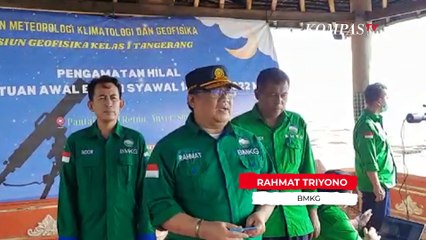 BMKG: Rata-rata Ketinggian Hilal di Berbagai Daerah Mayoritas di Atas 3 Derajat