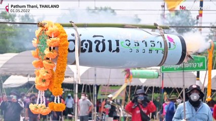 Fête des fusées horizontales en Thaïlande