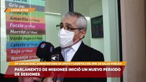Carlos Baéz, subsecretario de Apoyo y Logística del ministerio de Salud Pública - Parlamento de Misiones inició un nuevo periodo de sesiones