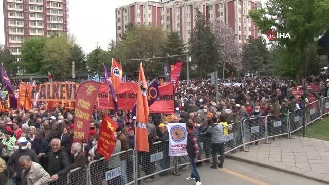 1 Mayıs Emek ve Dayanışma Günü Ankara'da yüzlerce kişiyle kutlandı
