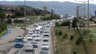 43 ilin geçiş güzergahındaki Kırıkkale'de trafik yoğunluğu