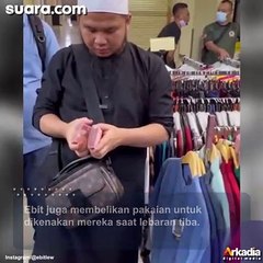 Momen Ustaz Ebit Lew Suapin Anak-anak Punk hingga Belikan Baju Lebaran
