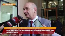 Ricardo Wellbach Ministro Coordinador de Gabinete - Parlamento de Misiones inició un nuevo periodo de sesiones