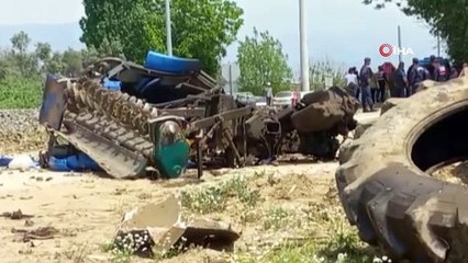 Kontrolsüz geçitte feci kaza! Traktör sürücüsü olay yerinde hayatını kaybetti