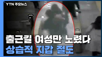 출근길 지하철 여성 승객만 골라 지갑 '슬쩍'...잠복경찰에 '덜미' / YTN