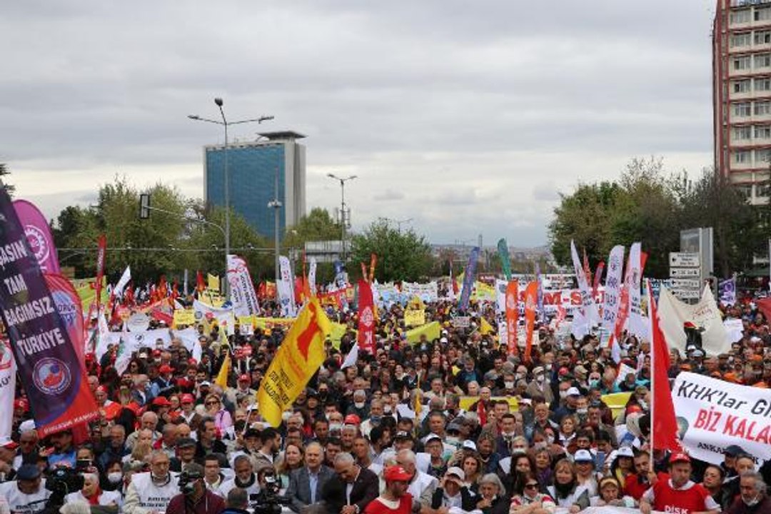 Ankara'da coşkulu 1 Mayıs kutlaması
