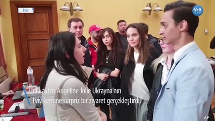 Jolie’nin Lviv Ziyareti Sırasında Siren Sesleri