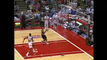 Hakeem Olajuwon Chasedown Block vs Blazers