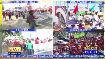 ¡A nivel nacional! Sindicatos y diferentes gremios recorren calles hondureñas este Día del Trabajador