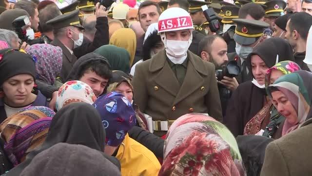 Şehit Piyade Sözleşmeli Er Nurettin Uzun memleketi Samsun'da toprağa verildi