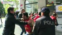 شاهد: الشرطة التركية تعتقل أكثر من 150 متظاهرا في إسطنبول خلال مسيرة عيد العمال