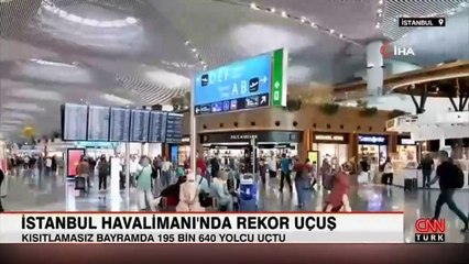 İstanbul havalimanı'nda rekor uçuş