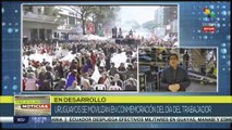 Uruguayos se movilizan en conmemoración del día del trabajador