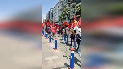 1 Mayıs'ta skandal propaganda! "Kürdistan" sloganları attılar