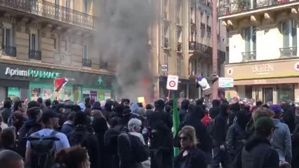 Fransa'daki "1 Mayıs" gösterilerinde arbede (2)