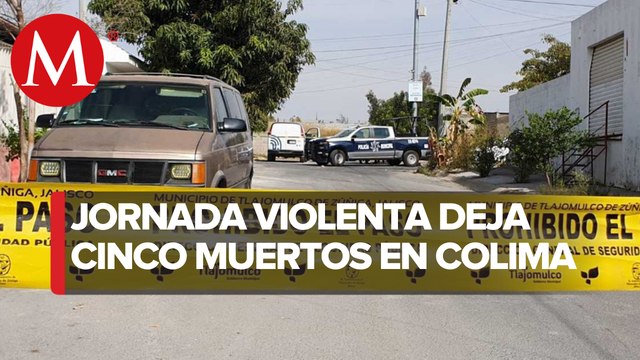 En Colima, ataques a balazos dejan cinco muertos y dos heridos