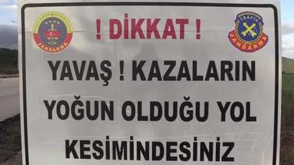 Kastamonu'da sürücüler "hasarlı" araçla trafik kazalarına karşı uyarılıyor
