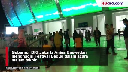 Anies Baswedan Berpantun saat Buka Festival Bedug di Jakarta Internasional Stadium