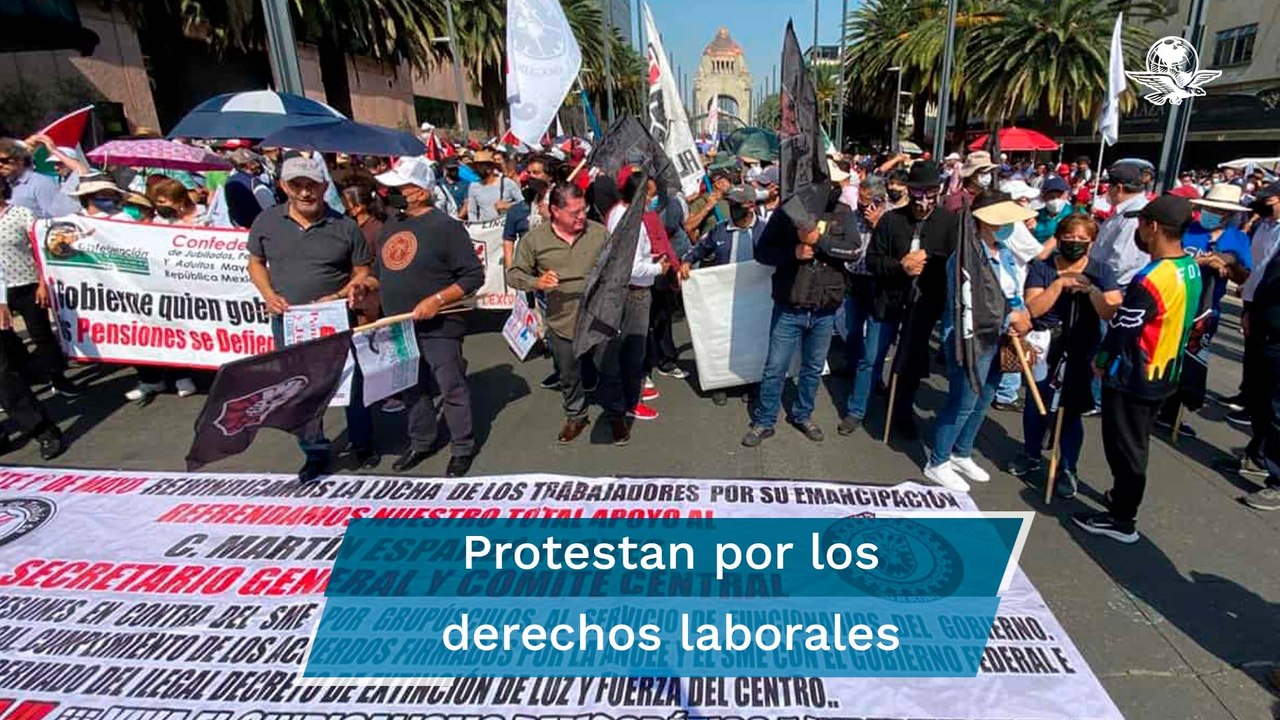 Marchas y concentraciones por el Día del Trabajo para este domingo en CDMX