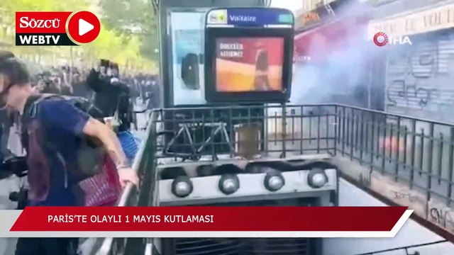 Paris’te olaylı 1 Mayıs kutlaması