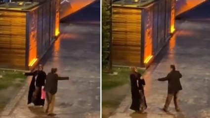 Kameralara takıldılar! Çiftin yol ortasında bir anda durup yaptıkları viral oldu