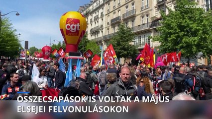 Párizsban és Isztambulban is összecsapások voltak május elsején