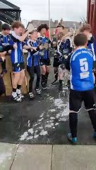 UNDER 12's BLUE AFTER WINNING JOHN DISLEY CUP FINAL