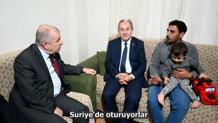 Download Video: Suriyeli aileyi ziyaret eden Özdağ: Vatanınıza dönmeniz için Beşar Esat ile görüşeceğiz