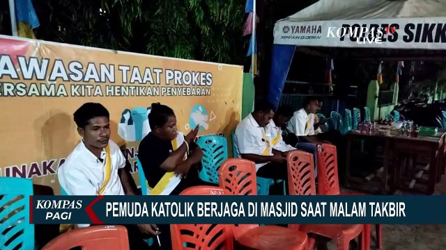 Toleransi Beragama Dibuktikan, Pemuda Katolik di NTT Jaga Masjid Al Darusallam saat Malam Takbir!