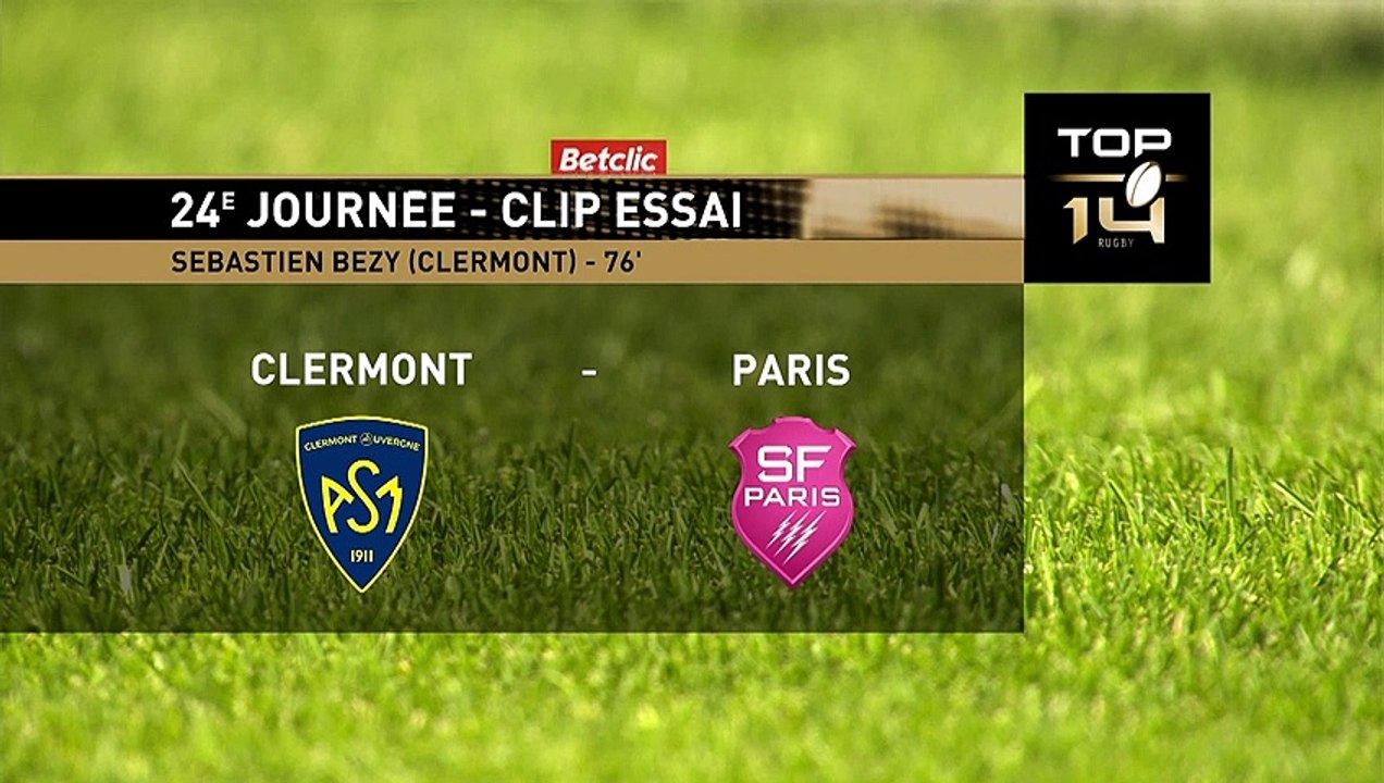 TOP 14 - Essai de Sébastien BEZY (ASM) - ASM Clermont - Stade Français Paris - Saison 2021:2022