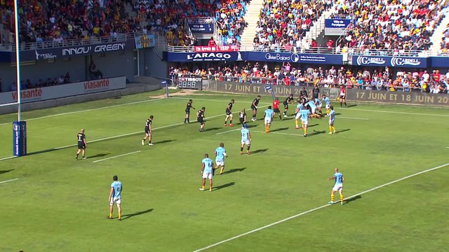 TOP 14 - Essai de Piula FAASALELE (USAP) - USA Perpignan - CA Brive - Saison 2021/2022