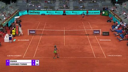 Madrid - Osaka, en manque de forme, battue à Madrid