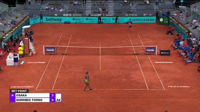 Osaka v Sorribes Tormo | WTA Madrid | Match Highlights