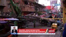 2, sugatan matapos madaganan ng poste ng kuryente | UB