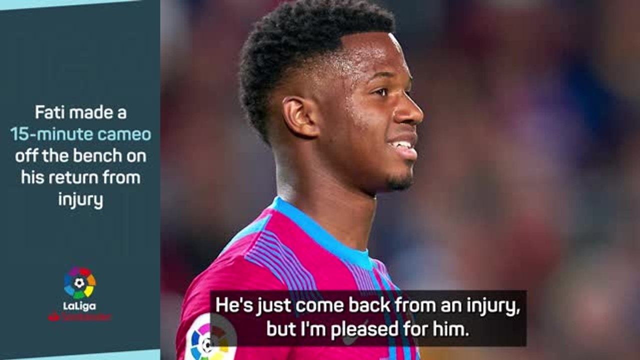 Xavi sees returning Fati in false nine role for...