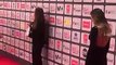 Belinda luce deslumbrante en su aparición en la alfombra roja de los Premios Platino