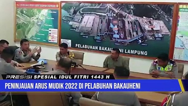 Karoprovos Polda Lampung Meninjau Pos Pelayanan Terpadu Di Pelabuhan Bakauheni
