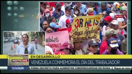 Venezuela celebró día del trabajador con gran marcha y anuncios de mejoras económicas