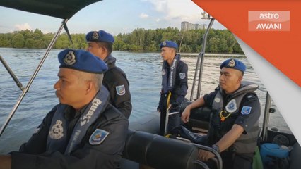 1 Syawal | Anggota polis marin rela beraya di laut